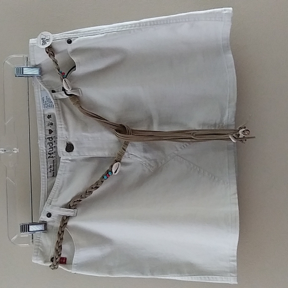 Y2k Mudd Jeans Beige Skirt sz 13 - Picture 1 of 12